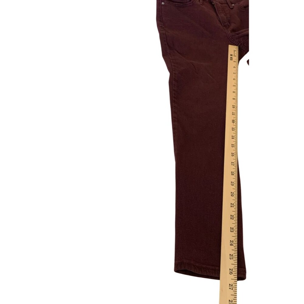 Levi's 311 Jeans Women's Size 29 Burgundy Mid-Rise Shaping Skinny Denim - Picture 7 of 7